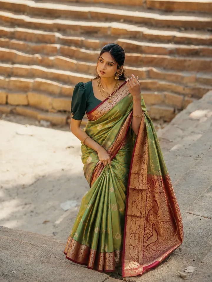 Kanjeevaram bespoke saree